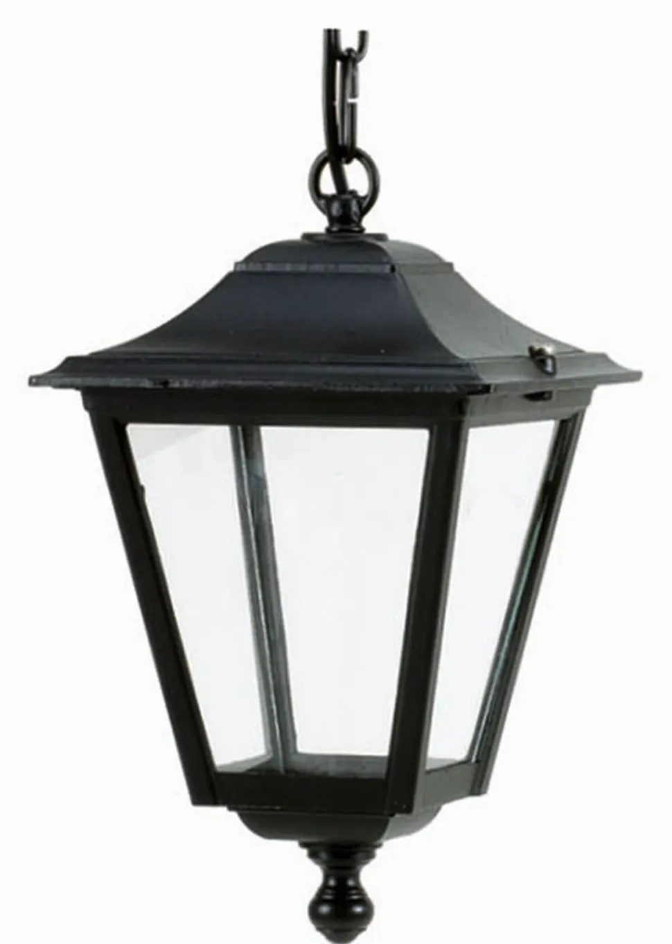 Pendelleuchte außen IP44 Rustikal Aluminium Schwarz E27