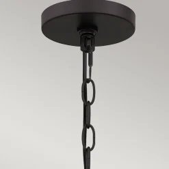 Pendelleuchte außen Korbschirm E27 IP44 in Bronze dunkel