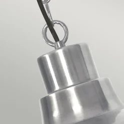 Pendelleuchte Außen Messing Glas in Nickel IP44