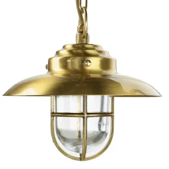 Pendelleuchte Außen Messing Glas Terrasse Ø23cm