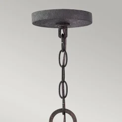 Pendelleuchte außen Ring IP44 rund Ø 76,2 cm Metall Glas E14