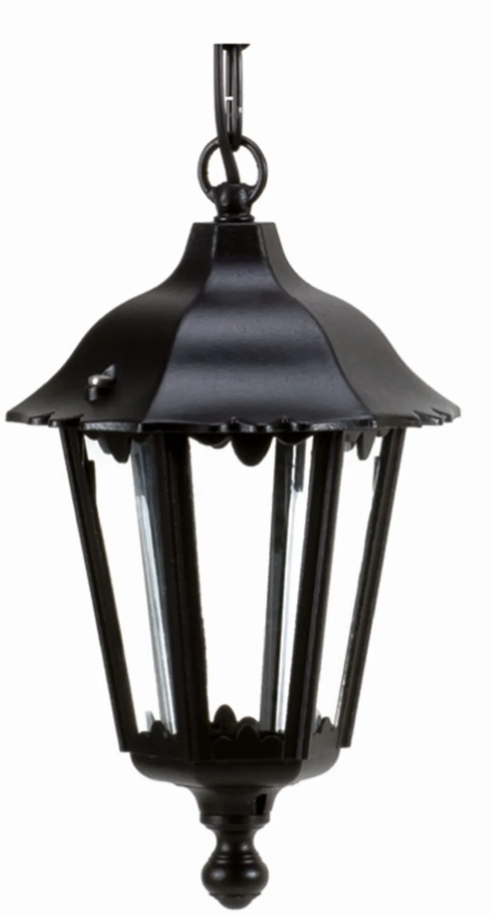 Pendelleuchte Außen Schwarz Aluminium IP44 Rustikal