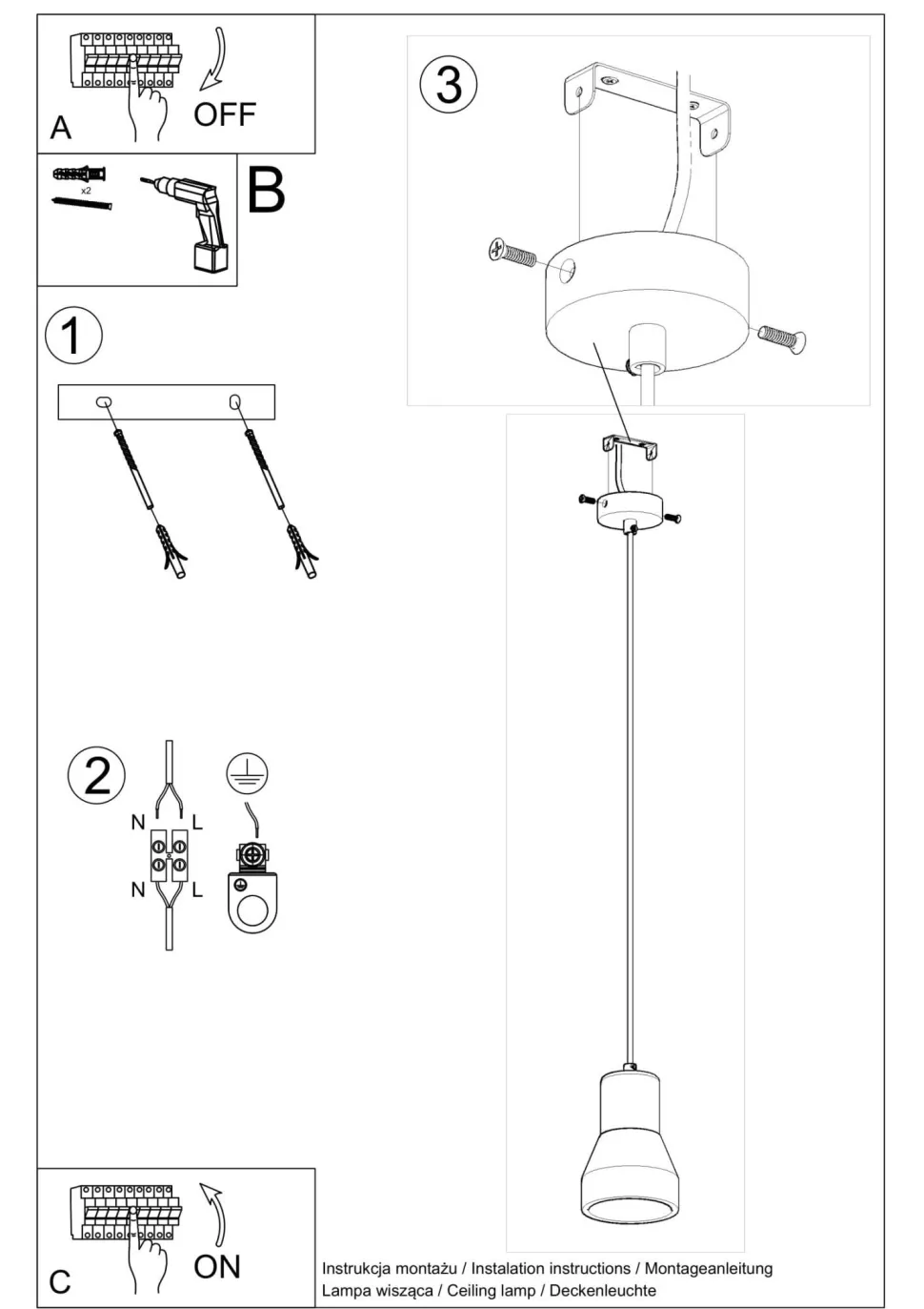 Pendelleuchte Beton Holz Ø 12 cm Skandinavisch E27