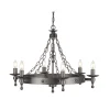 Pendelleuchte CAMELOT 9 Eisen Schwarz Ø74cm Lampe