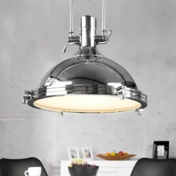 Pendelleuchte Ø45cm Industrie Wohnzimmerlampe Chrom