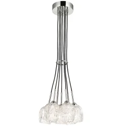 Pendelleuchte DARINA in Nickel kürzbar Ø33cm Lampe