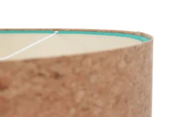 Pendelleuchte E27 Ø 50 cm rund Kork Lampenschirm