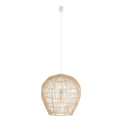 Pendelleuchte E27 Bambus Natur B:50 cm höhenverstellbar