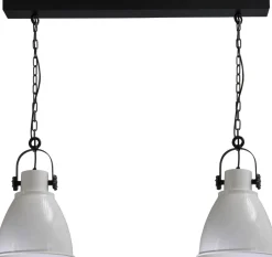 Pendelleuchte E27 Weiß Industrie Stil