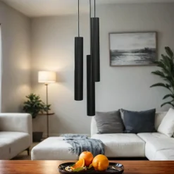 Pendelleuchte EYE Schwarz 3-flmg Wohnzimmer Lampe