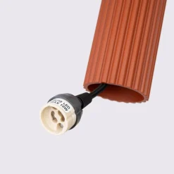 Pendelleuchte 3-flammig GU10 Rot aus Aluminium B: 19,5 cm