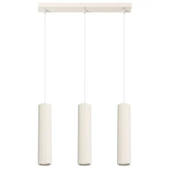 Pendelleuchte 3-flammig GU10 B: 45 cm in Creme Modern