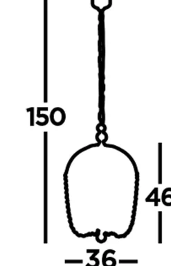 Pendelleuchte 5-flammig Schwarz E14 Ø 36 cm Metall Kristall