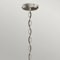 Pendelleuchte Glas Metall rund Ø 40,6 cm 3x E27 Vintage