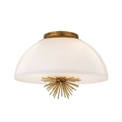 Pendelleuchte Glas Metall D: 45,7 cm rund 3x E14 verstellbar