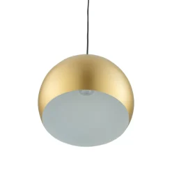 Pendelleuchte Gold matt GU10 Ø 27,5 cm Metall Retro Kugel