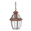 Pendelleuchte in Kupfer antik verstellbar Außen