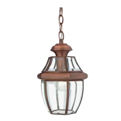 Pendelleuchte in Kupfer antik verstellbar Außen