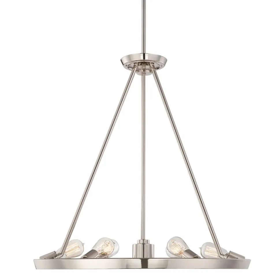 Pendelleuchte in Silber Ø71cm rund Esstisch RESFINE