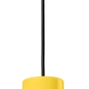 Pendelleuchte Keramik E27 D: 8 cm Gelb rund ENRICO