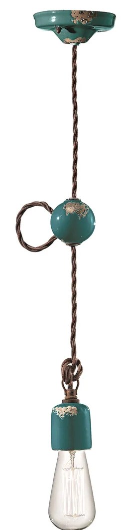 Pendelleuchte Keramik E27 H: max. 120 cm Vintage ARASI