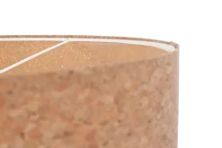 Pendelleuchte Kork Ø 30 cm E27 Natur Weiß Modern