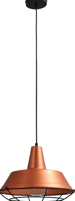 Pendelleuchte Kupfer Ø35cm E27 Ziergitter PRATO