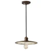 Pendelleuchte LANA Bronze Spiegel Ø30cm Lampe