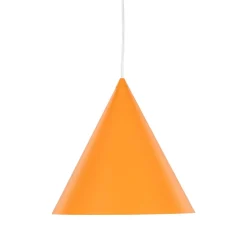 Pendelleuchte Metall Ø 25 cm H: 160 cm verstellbar Orange E27