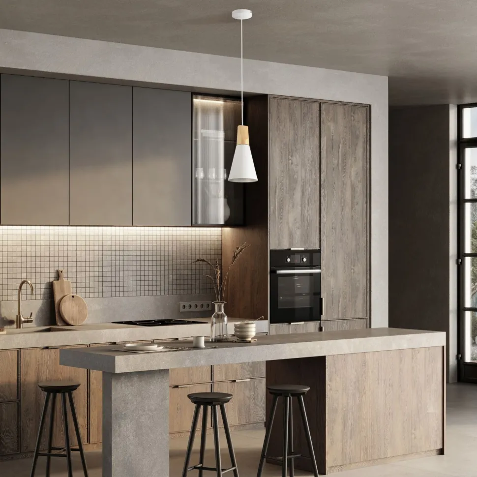 Pendelleuchte Metall E27 D: 14 cm H: max. 142 cm rund