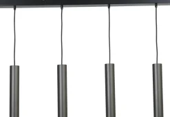 Pendelleuchte Metall 3-flammig Schwarz Zylinder GU10