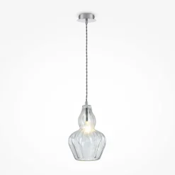 Pendelleuchte Metall Glas E14 Ø 16 cm H: max. 143 cm