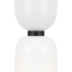 Pendelleuchte Metall Glas rund D: 8 cm H: max. 232 cm