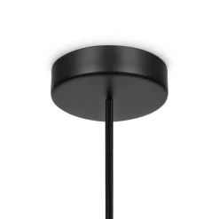 Pendelleuchte Metall Glas rund D: 8 cm H: max. 232 cm