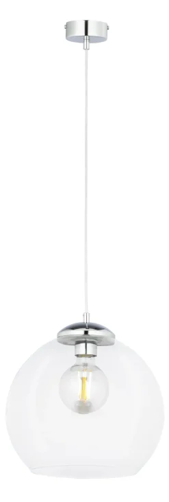 Pendelleuchte Metall Glas Kugel Ø29cm E27 stilvoll