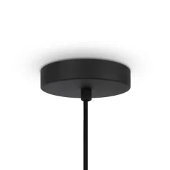 Pendelleuchte Metall Holz rund Ø 60 cm H: max. 362,5 cm