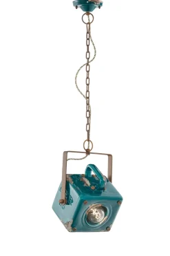 Pendelleuchte Metall Keramik E27 H: max. 95 cm eckig