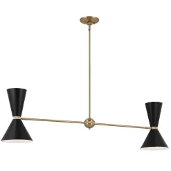 Pendelleuchte Metall verstellbar 4x E27 Up Down L: 130,3 cm