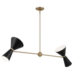 Pendelleuchte Metall verstellbar 4x E27 Up Down L: 130,3 cm