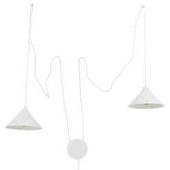 Pendelleuchte mit Stecker Weiß Wohnzimmer Esstisch