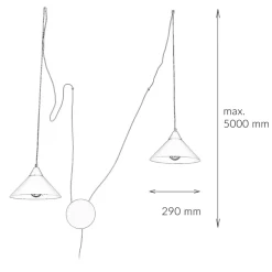 Pendelleuchte mit Stecker Weiß Wohnzimmer Esstisch
