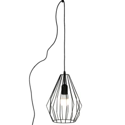 Pendelleuchte mit Stecker Kabel XXL 5,5 m lang flexibel