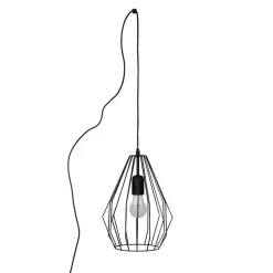 Pendelleuchte mit Stecker Kabel XXL 5,5 m lang flexibel