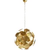 Pendelleuchte Modern 6-flammig Gold Metall E14 elegant