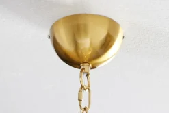 Pendelleuchte Modern 6-flammig Gold Metall E14 elegant