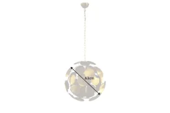Pendelleuchte Modern 6-flammig Gold Metall E14 elegant