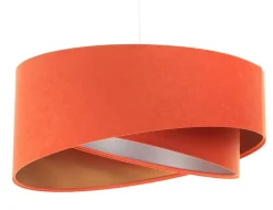 Pendelleuchte Orange Gold Silber E27 rund Ø 50 cm