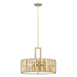 Pendelleuchte PRISM Silber Ø54cm Jugendstil Lampe