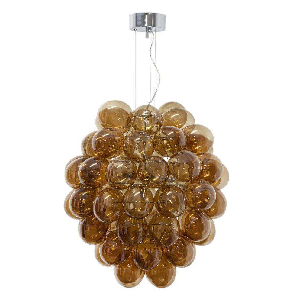 Pendelleuchte Rauchglas B: 64 cm H: max. 140 cm verstellbar