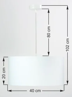 Pendelleuchte ROSIE Weiß Gold Retro rund Esstisch